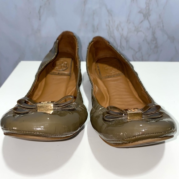 Tory Burch Eddie Bow Ballet Flat Sz 7.5 - Picture 2 of 8
